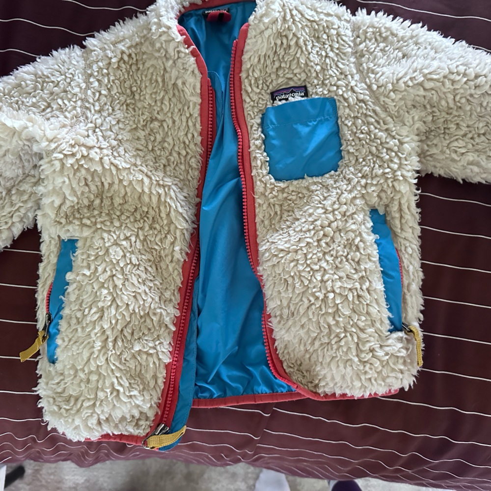 Patagonia Kids Cream Sherpa Jacket - Picture 3 of 6